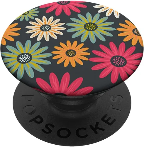 Vista 7 de Modern Florals on Grey PACJ0194 PopSockets PopGrip: agarre intercambiable para teléfonos y tabletas PopSockets PopWallet para MagSafe