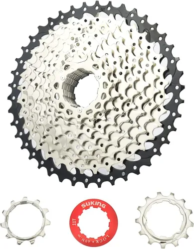 Vista 7 de CYSKY Casete de 11 velocidades 11-25T/11-28T/11-32T/11-36T/11-40T/11-42T/11-46T/11-50T/11-52T Compatible con Shimano/Sunrace/Sram Bike Freewheel