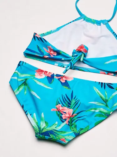 Vista 5 de Kanu Surf Mahina bikini halter de 2piezas para niñas, traje de baño para playa