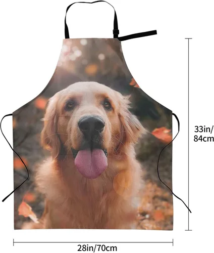 Vista 3 de Delantales personalizados para hombres y mujeres con 2 bolsillos, delantal personalizado, diseño de tu texto, foto, nombre, logotipo, ajustable