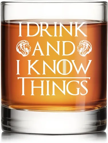 Vista 12 de RZHV Eso es lo que sé, cosas vaso de whisky estilo antiguo, regalo divertido del día del padre y cumpleaños para hombres, papá, abuelo, amante