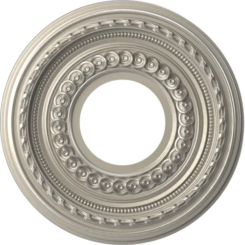 Vista 23 de Ekena Millwork CMP10CO Cole Medallón de techo de PVC termoformado (se adapta a toldos de hasta 4 1/4"), 10 "OD x 3 1/2" ID x 3/4" P