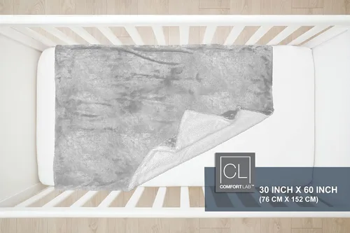 Vista 5 de Comfort Lab Manta reversible de franela Sherpa – Elegante manta mullida para sofá y decoración del hogar – Anti frisado no se desprende, acogedora