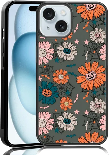 Vista 28 de Funda para iPhone 11 Pro Max, funda protectora de poliuretano termoplástico (TPU) a prueba de golpes, diseño de cabeza de calabaza, diseño de araña