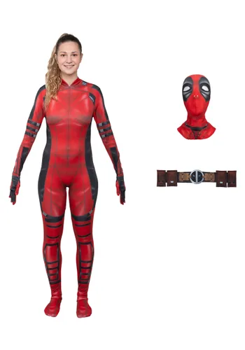 Vista 2 de Disfraz de Traje Zentai Ladypool para Mujer Multicolor
