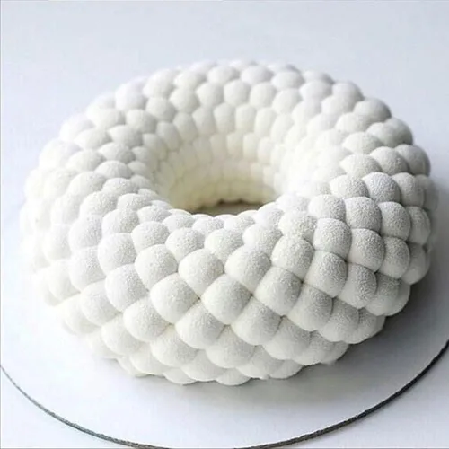 Vista 8 de Molde de silicona para tartas en espiral, guirnalda múltiple, herramientas de decoración de postres para fiestas, moldes para hornear mousse, molde