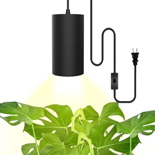 Vista 8 de STERREN Luz de Crecimiento LED, Luces Colgantes Blancas Enchufables para Plantas de Interior, Luces de Crecimiento de Espectro Completo