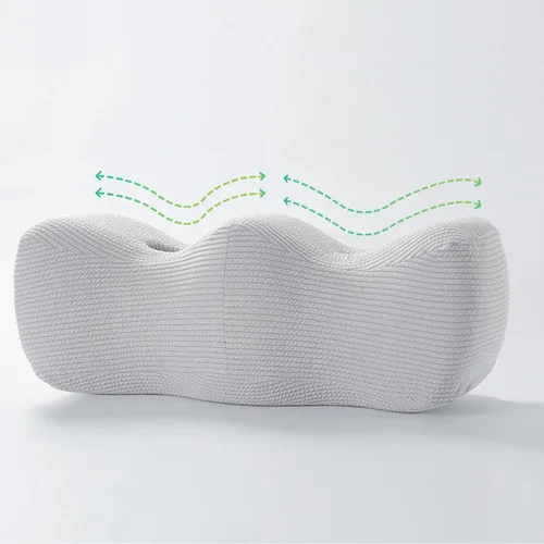 Vista 8 de Almohada para debajo de las piernas – Cojín de contorno, bloque de apoyo Cuña ortopédica de espuma viscoelástica, almohada de elevación ajustable