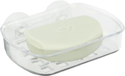 Vista 4 de Home Basics Carrito de ducha y baño con ventosas (jabonera)
