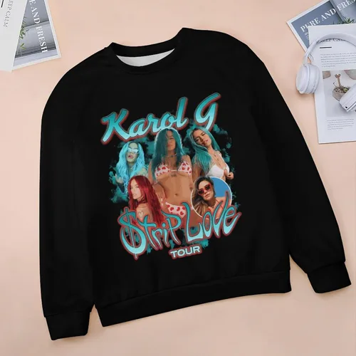 Vista 3 de PAPERBAGS Sweatshirt Womens Graphic Crewneck Long Sleeve Sweatshirts Casual Pullover Tops
