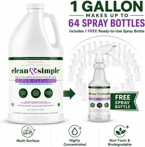 Vista 7 de Multiuso Limpiador doméstico concentrado limpio y simple™ SUPER CLEANER