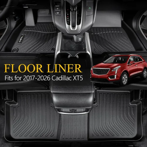Vista 218 de Tapetes de piso para todo clima y forro de carga con respaldo para Chevrolet Suburban de 7 asientos 2021-2025 / GMC Yukon XL de 7 asientos