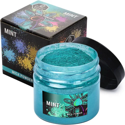 Vista 21 de Polvo de mica cereza 2 oz - Tinte para hacer jabón - Color único - Suministros para hacer jabón a mano - Pigmento de color de resina epoxi - Polvo