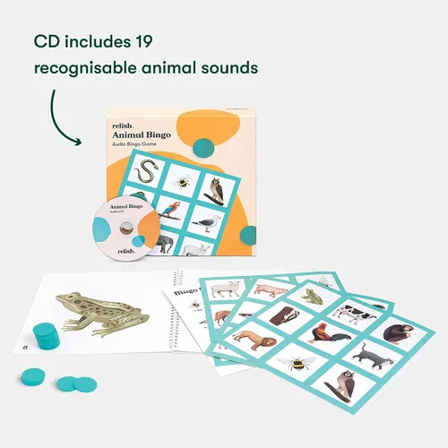 Vista 3 de Relish Animal Bingo Game - Productos para el Alzheimer y actividades de demencia, juegos de demencia y regalos para personas mayores y ancianos