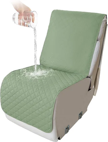 Vista 85 de HDCAXKJ Fundas impermeables 100% impermeables para sofá reclinable en forma de L, lavable, acolchada y suave para perros y mascotas, 1 funda de Negro