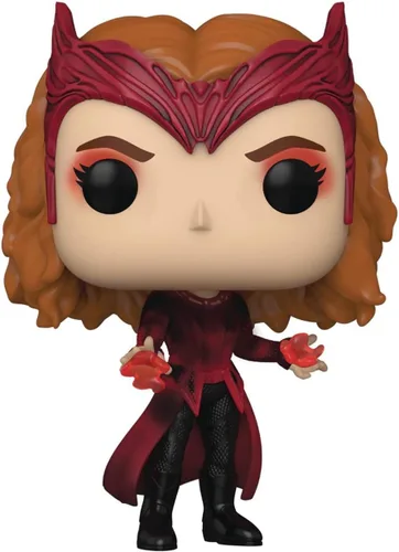 Vista 7 de POP Marvel: Doctor Strange Multiverse of Madness - Figura de vinilo de Funko de la bruja escarlata (con funda protectora de caja compatible)
