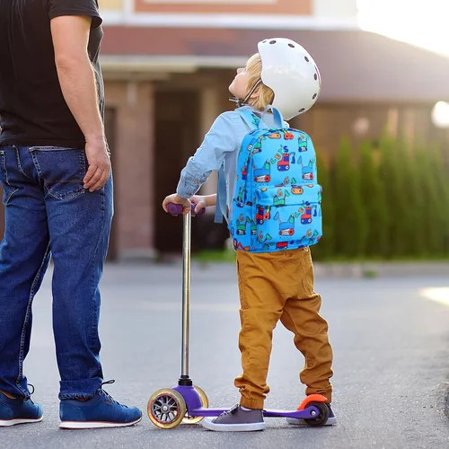 Vista 2 de Zicac Mochila para niños y niñas de 12 pulgadas, mini mochila para niños para la escuela y viajes, mochila preescolar para jardín de infantes