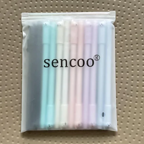 Vista 2 de sencoo Lindos bolígrafos kawaii para niñas, bolígrafos de gel de 0.020 in, bolígrafos de gel negros para suministros escolares de oficina (12 gatos)