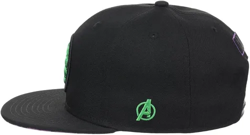 Vista 5 de Marvel 60th Anniversary Comic UV Adjustable Snapback Flat Bill Cap blk