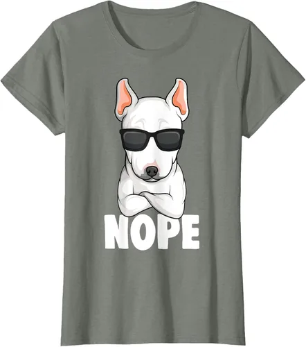 Vista 13 de Camiseta de perro Bull Terrier para niños y mujeres, Negro