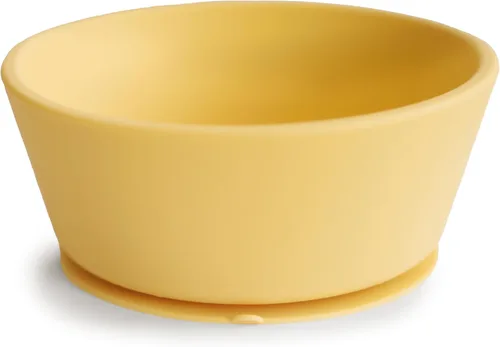 Vista 9 de mushie Tazón de Succión de Silicona Diseño Antideslizante Libre de BPA (Blush)
