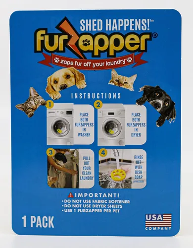 Vista 3 de 1 paquete de removedor de pelo de mascotas FurZapper para lavandería