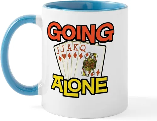 Vista 71 de CafePress Euchre Champ Mugs Taza de café de cerámica de 11 oz (11.0 fl oz)