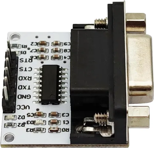 Vista 6 de RS232 a nivel TTL módulo convertidor serie puerto de interfaz rs-232 a TTL convertidor de señal serie SP3232 chip DB9 UART conector (hembra)