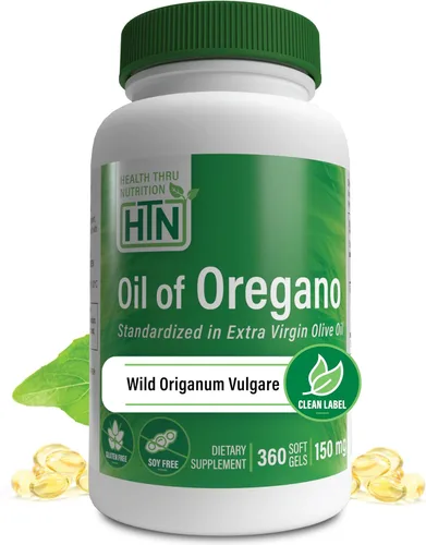 Vista 9 de Suplemento de aceite de orégano Vulgare de origen europeo cosechado silvestre Apoyo inmunológico, digestivo y antioxidante 120 mini cápsulas