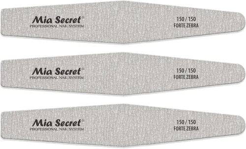 Vista 2 de Mia Secret Forte Zebra Diamond Lima de uñas (centro rosa, 5)
