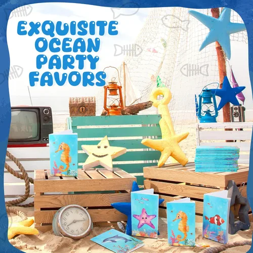 Vista 5 de Ferraycle Juego de 24 cuadernos de animales del océano, cuadernos bajo el mar, juego de recuerdos de fiesta de animales para niños, recompensas
