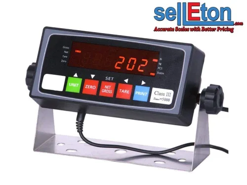 Vista 3 de selleton ntep 5 "x 7 (60" x 84") Piso Escala con rampa 2.500 libras x 0,5 Lb/industrial
