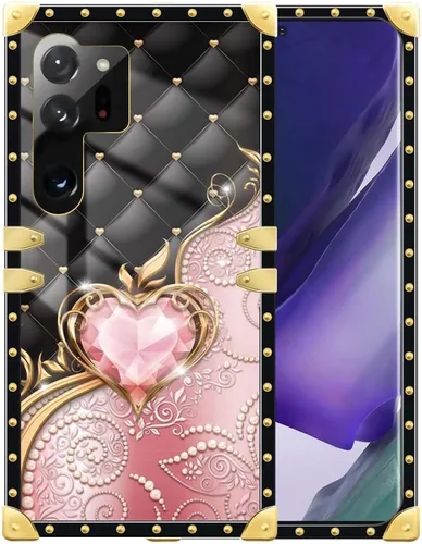 Vista 6 de Funda compatible con Samsung Galaxy S23 Ultra, J Crown Queen con estampado de leopardo de lujo, elegante, suave, TPU, a prueba de golpes, protección