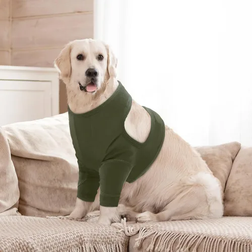 Vista 7 de Nanaki Trajes de recuperación para cirugía de perro para patas delanteras, manga para pierna de perro para dejar de lamer, pantalones anti-lamida