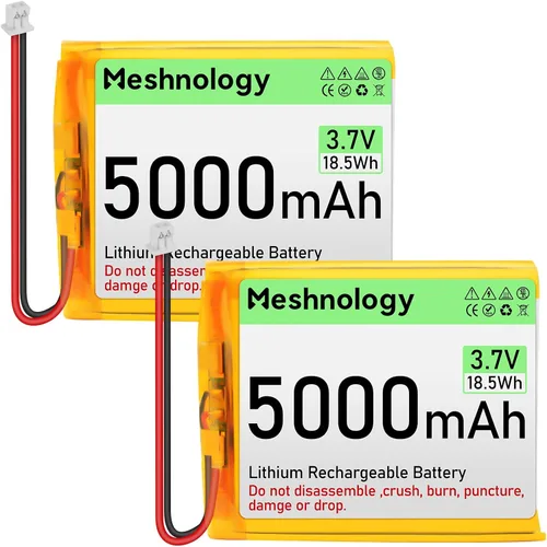Vista 9 de Batería LiPo de 3.7 V 5000 mAh recargable 1S 955565 Batería de polímero de litio con placa de protección, cinta de goma aislada, enchufe micro JST
