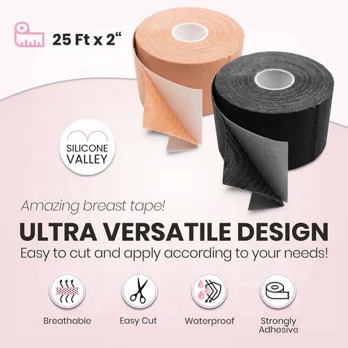 Vista 6 de Silicone Valley Breast Tape For Women- Boob Tape For Small & Large Breasts