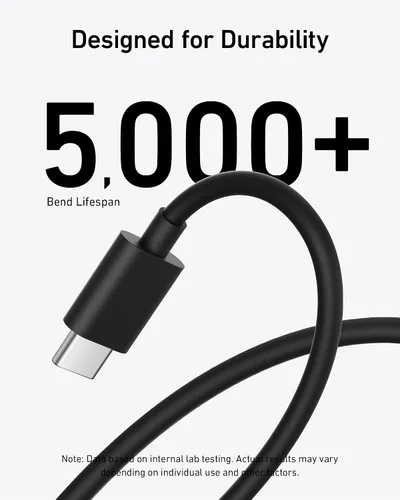 Vista 5 de Anker Cargador súper rápido USB-C de 25 W, cargador Anker (no plegable) con cable USBC, soporta carga rápida PPS para Samsung Galaxy S23 Negro
