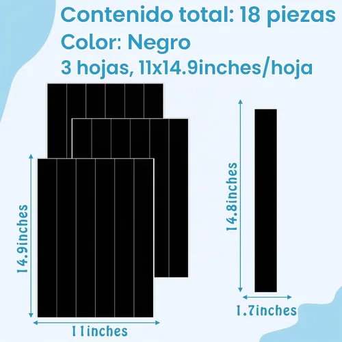 Vista 2 de Calcomanías de pared de líneas geométricas, calcomanías de pared de vinilo negro, calcomanías modernas para pared, calcomanías extraíbles