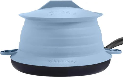 Vista 42 de L.I.Q - Protector de salpicaduras de silicona, se adapta a macetas de 8 y 10 pulgadas (20 y 9.8 in), apto para microondas y duradero, incluye tapa