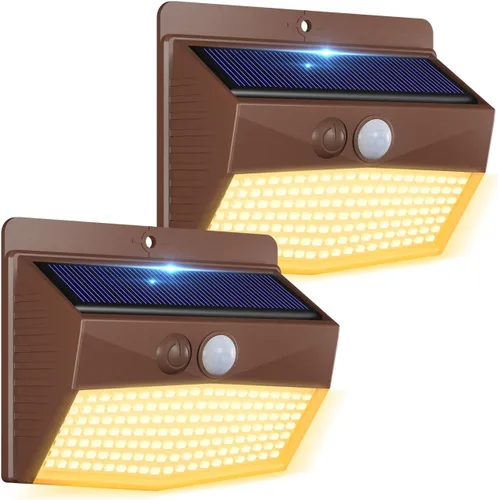 Vista 52 de Peasur 1 paquete de luces solares con sensor de movimiento para exteriores