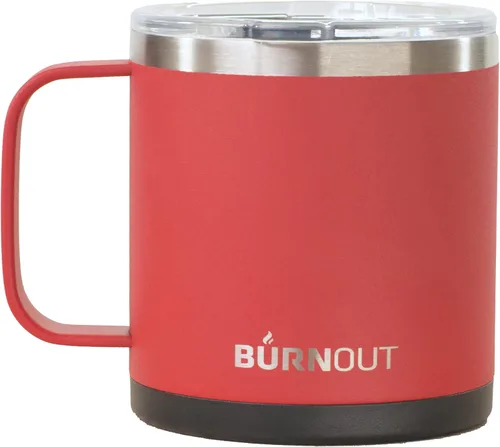 Vista 8 de BURNOUT Taza de control de temperatura de bebida instantánea 2.0 (14 oz rojo)