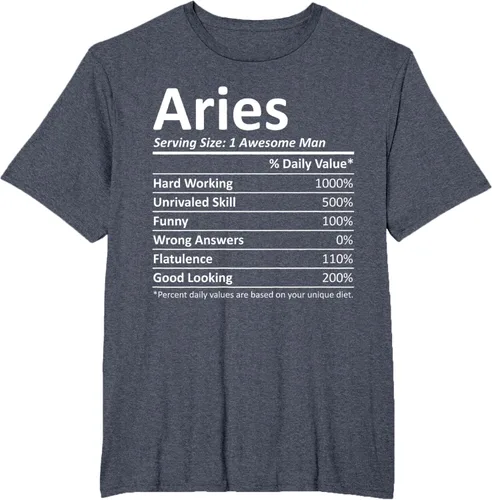 Vista 49 de ARIES Nutrition - Camiseta divertida de regalo con nombre personalizado para cumpleaños, Negro, S