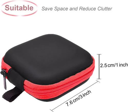 Vista 3 de Sunmns 5 piezas en el oído Bud auricular auricular caso mini almacenamiento bolsa bolsa de transporte