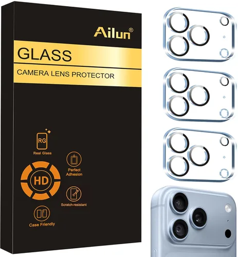 Vista 9 de Ailun - Protector de lente de cámara para iPhone 13 Pro y iPhone 13 Pro Max, vidrio templado, dureza 9H, ultra HD, antiarañazos, fácil de instalar