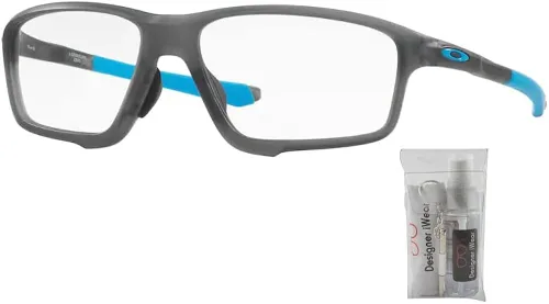 Vista 2 de Oakley Crosslink Zero OX8080 - Lentes cuadrados para hombre paquete con kit de lentes de cortesía iWear de diseñador