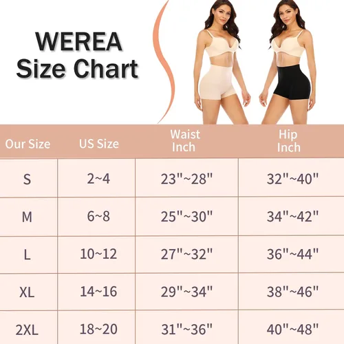 Vista 5 de Womens Light Tummy Control Shapewear Boyshorts