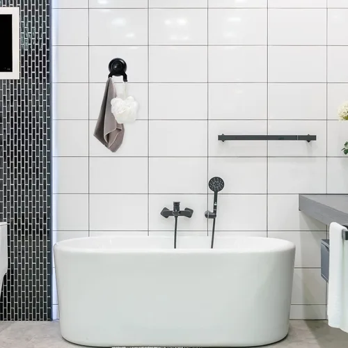 Vista 5 de Ganchos de succión de vacío resistentes: pequeño gancho reutilizable ventosa de plástico para ventana de cristal, corona, decoración de festivales