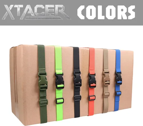 Vista 5 de XTACER Correa de accesorios para mochila, correas de equipaje, correa para saco de dormir con hebilla