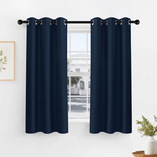 Vista 28 de PONY DANCE Cortinas para Autocaravana de 24 pulgadas de Largo, Cortinas Cortas para Baño y Cocina, Mini Cortinas de Privacidad para Camper