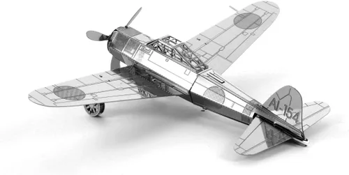 Vista 2 de Metal Earth Mitsubishi Zero Fighter Airplane 3D Metal Modelo Kit Fascinaciones